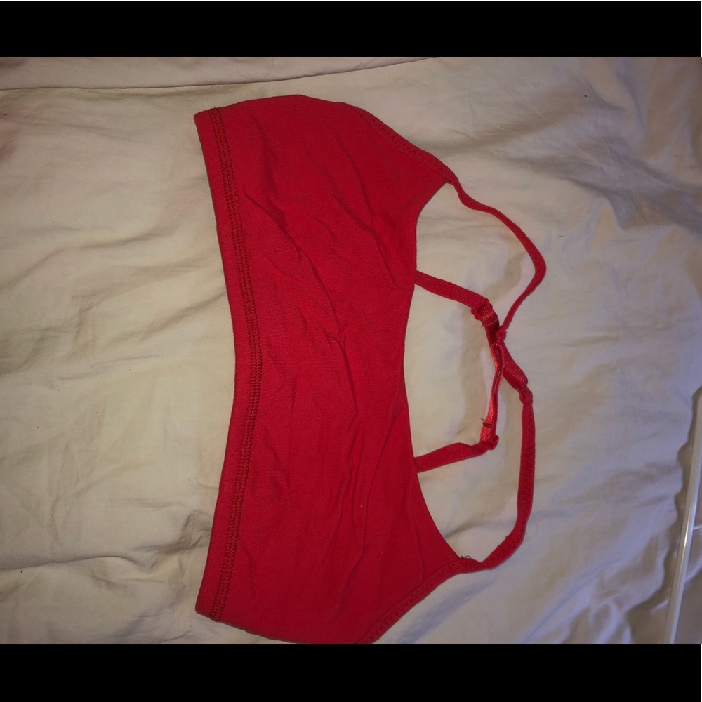 Lululemon red bra, size 4